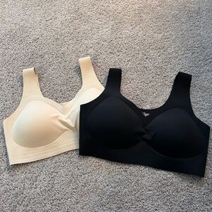 Elegant Black and Cream Women's Bras